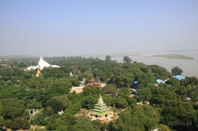 Panorama Mingun z Mingun Pagoda