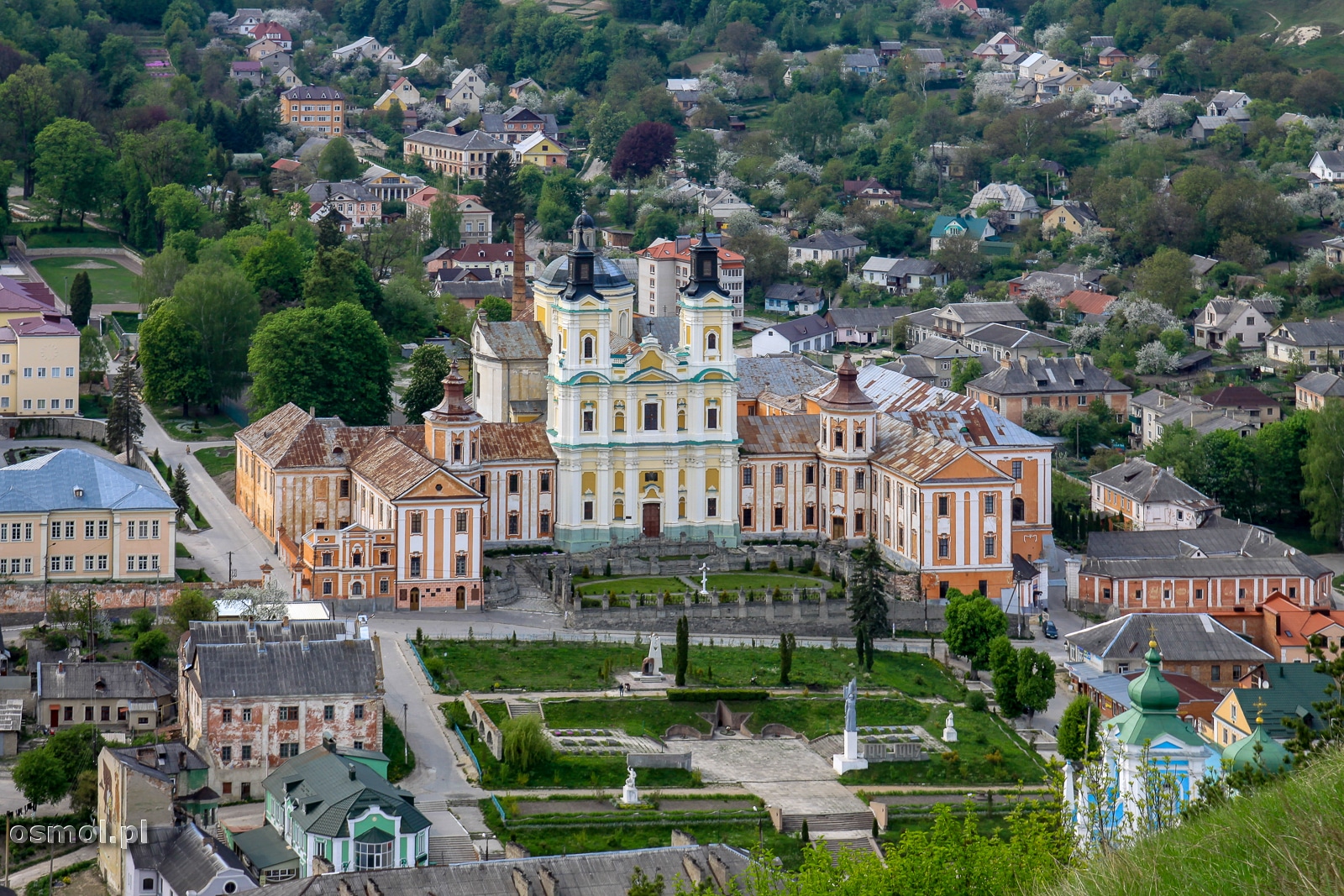 Panorama Krzemieńca. Widok na stare centrum