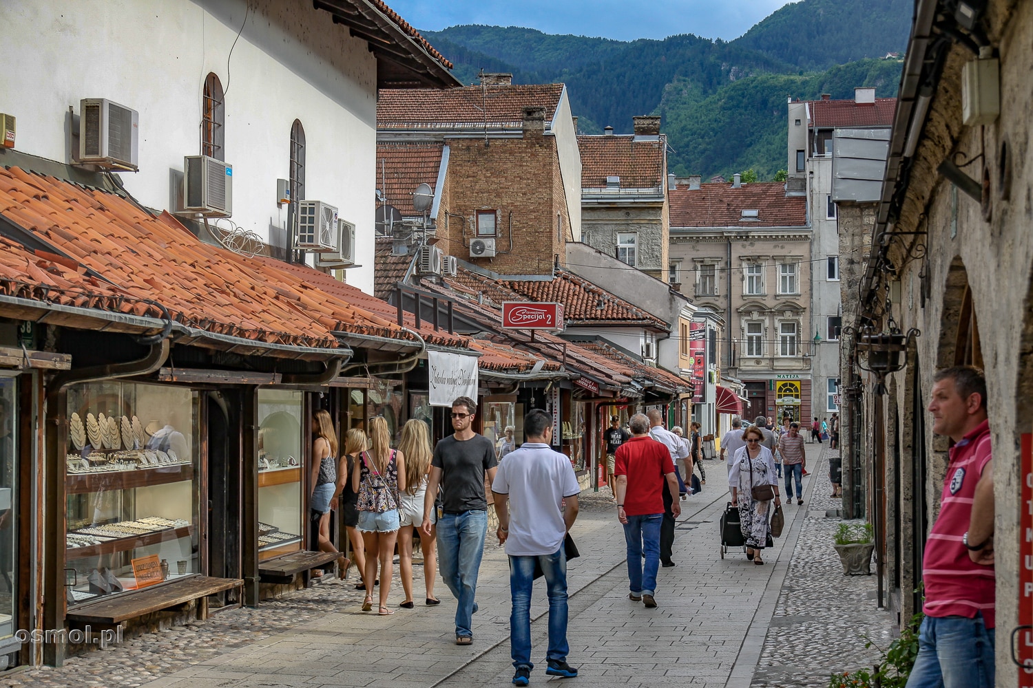 Uliczka w Bascarsiji czyli starej części Sarajewa