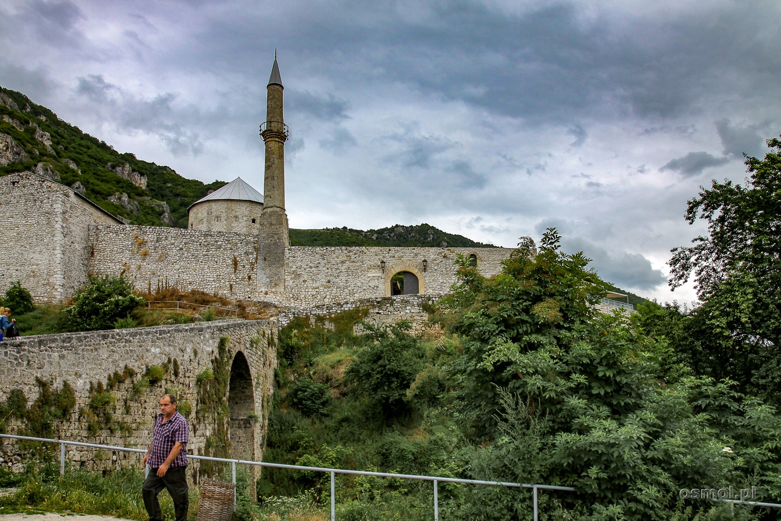 Widok na twierdze w Travniku Bosnia