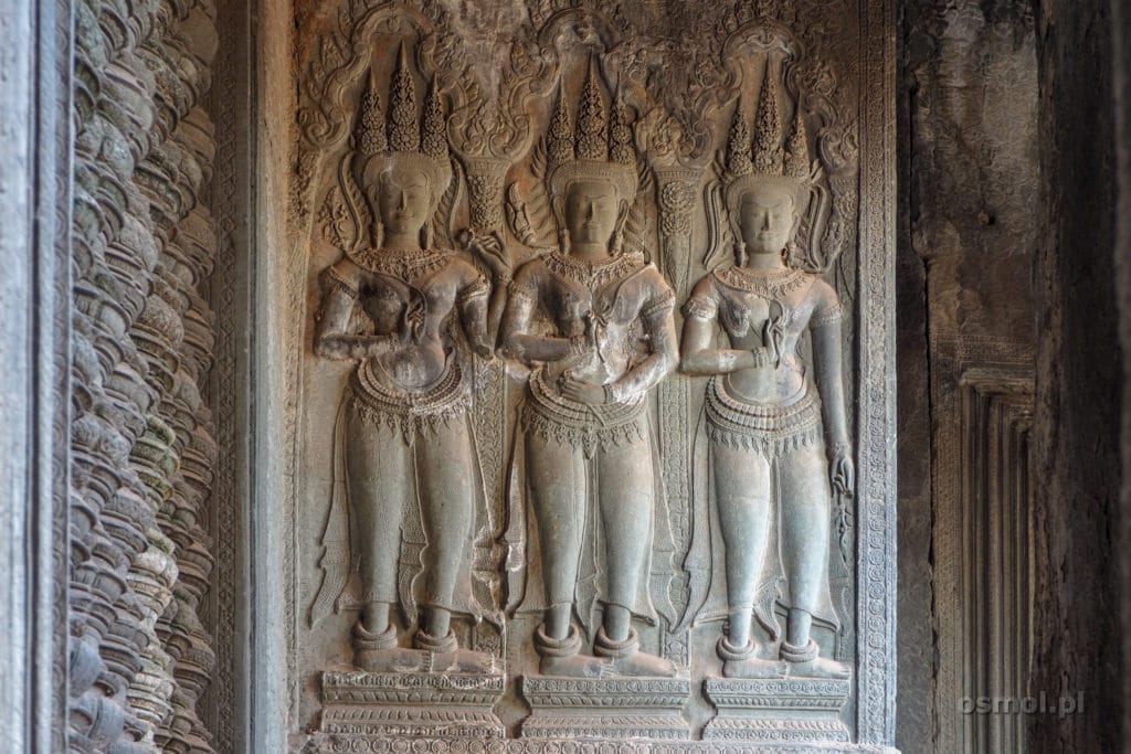 Płaskorzeźby w Angkor Wat