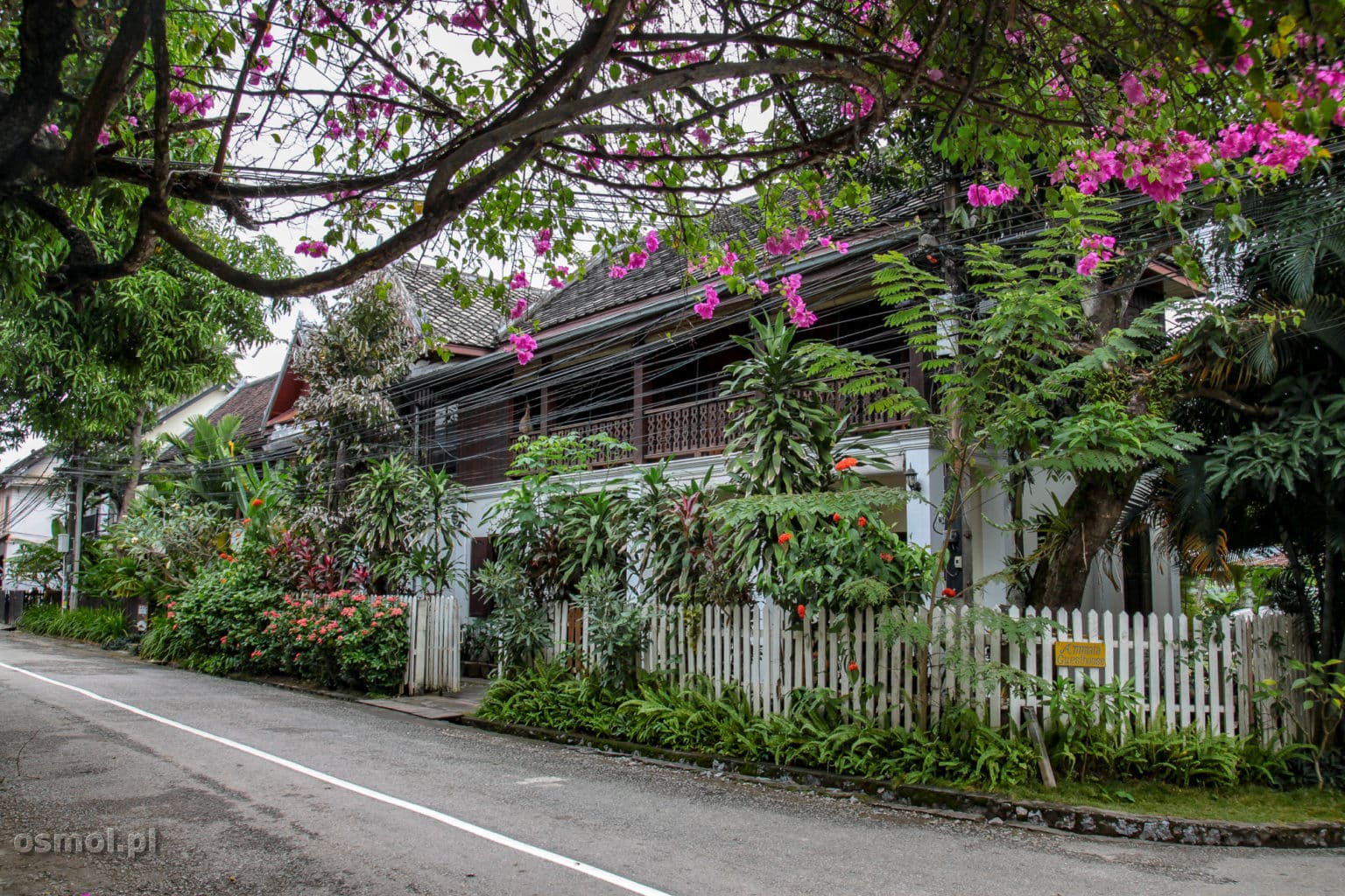 Ulica z postkolonialną zabudową