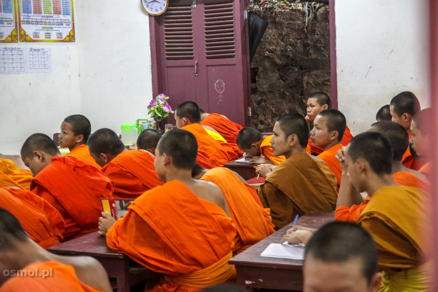 Szkoła dla mnichów w Luang Prabang