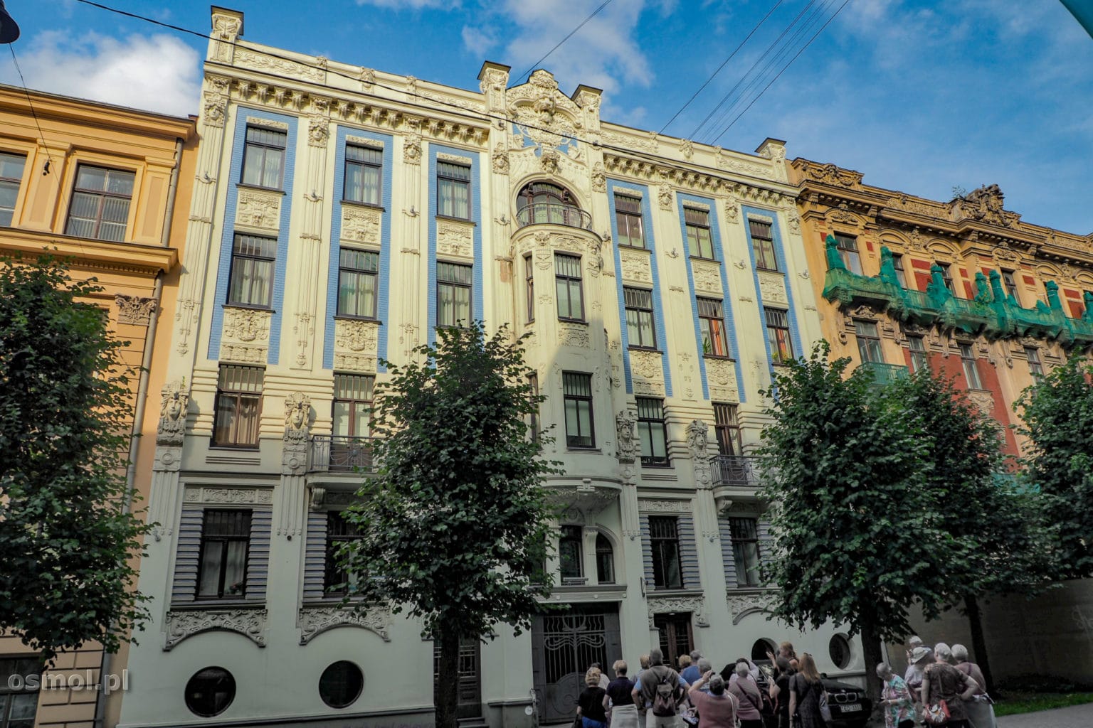 Ulica z secesją w Rydze alberta iela