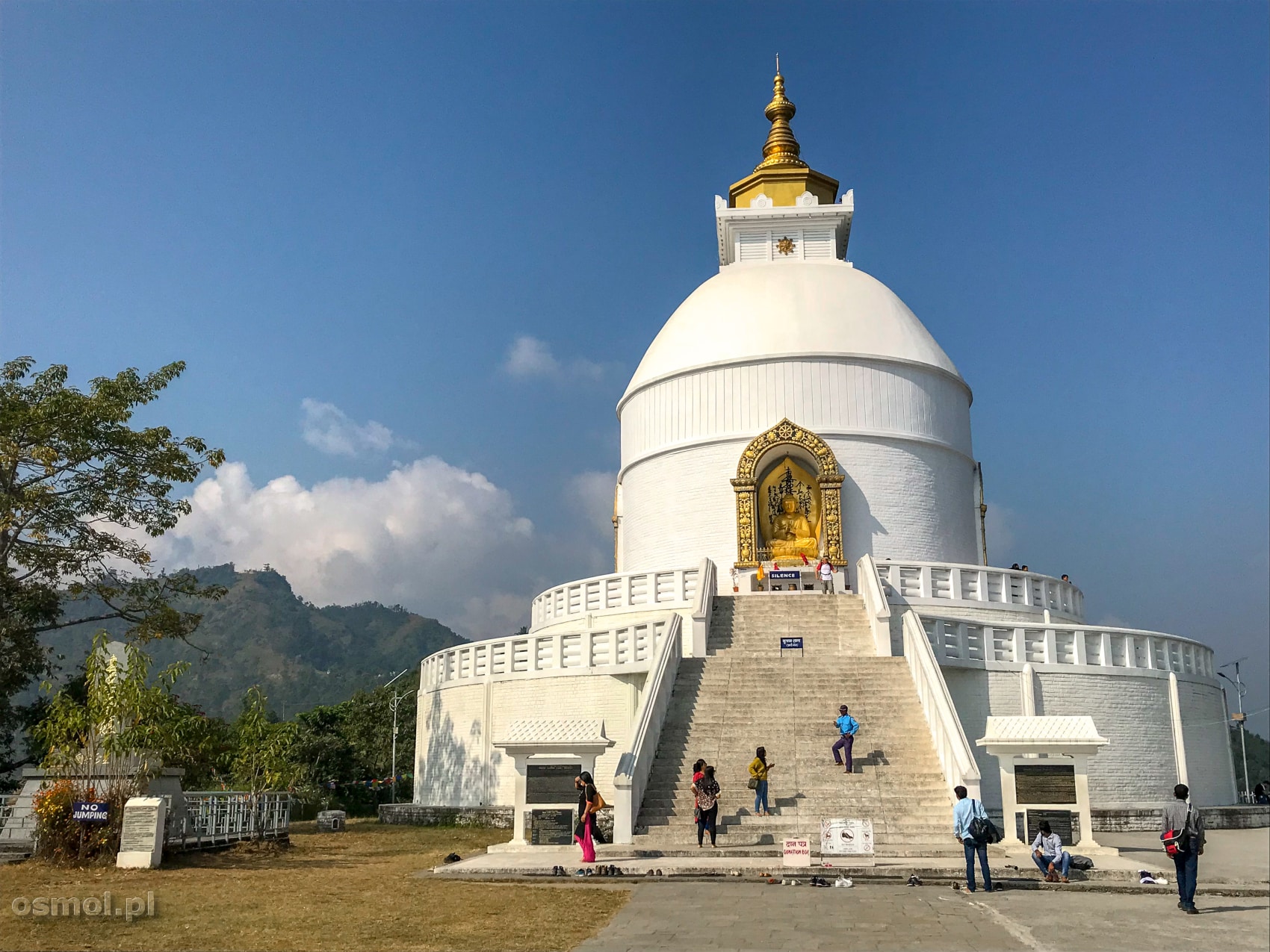 World Peace Pagoda w Pokharze