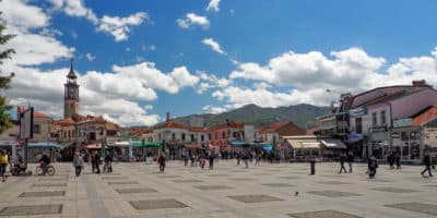 Główny plac miejski w Prilepie - Macedonia