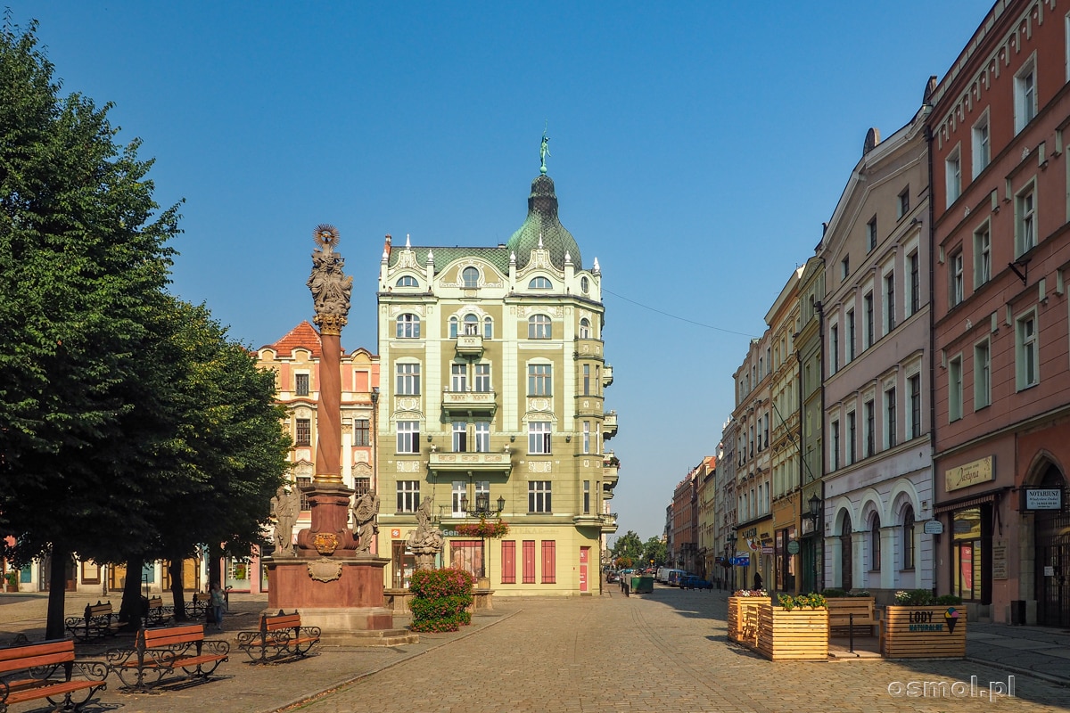 Rynek w Świdnicy i kolumna św. Trójcy