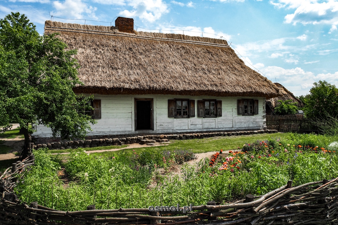 Dom mieszkalny w zagrodzie ze wsi Rębowo. Dom należał do bardzo bogatego gospodarza.