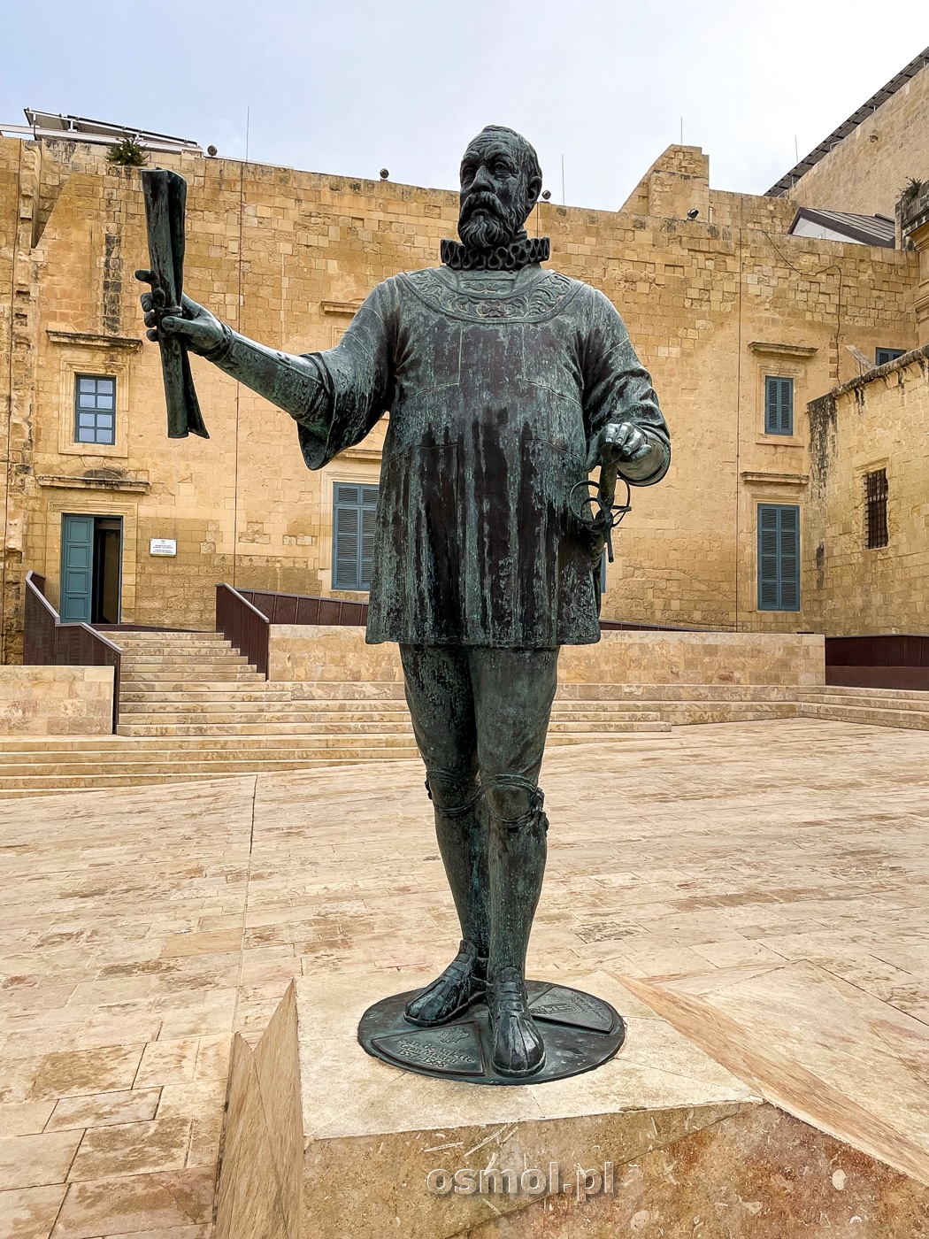Jean De Valette - pomnik założyciela miasta Valletta
