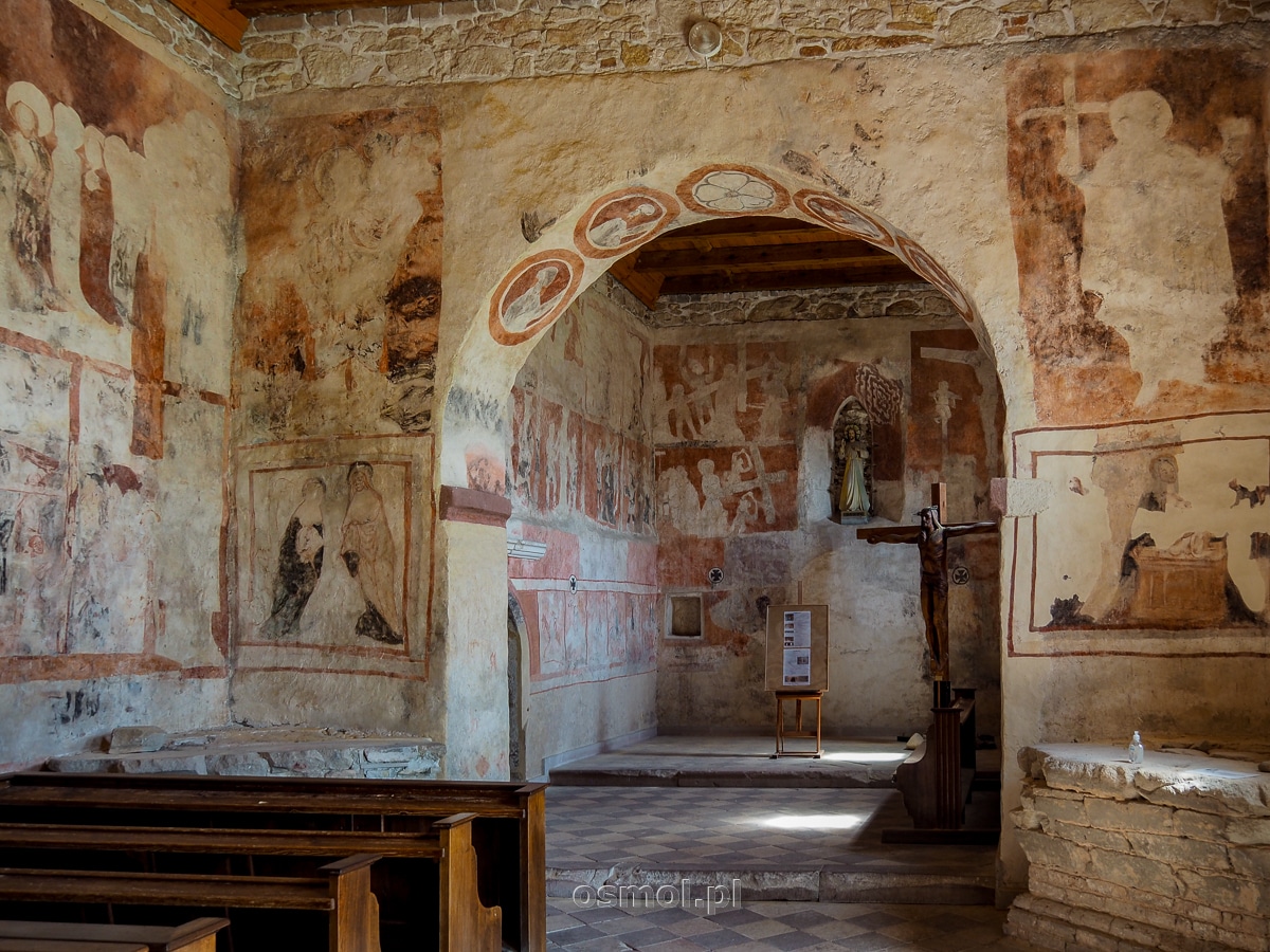 Średniowieczne polichromie w kościele Wszystkich Świętych w Szydłowie