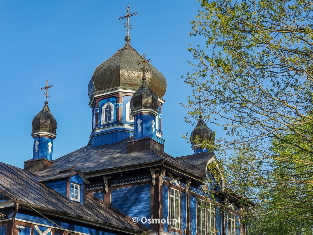 Kopuły cerkwi Opieki Matki Bożej w Puchłach