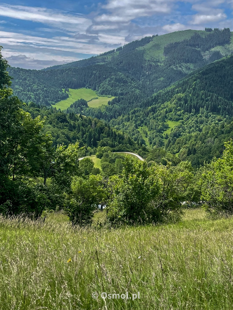 Wielka Fatra widziana ze wzgórza nad Vlkolincem