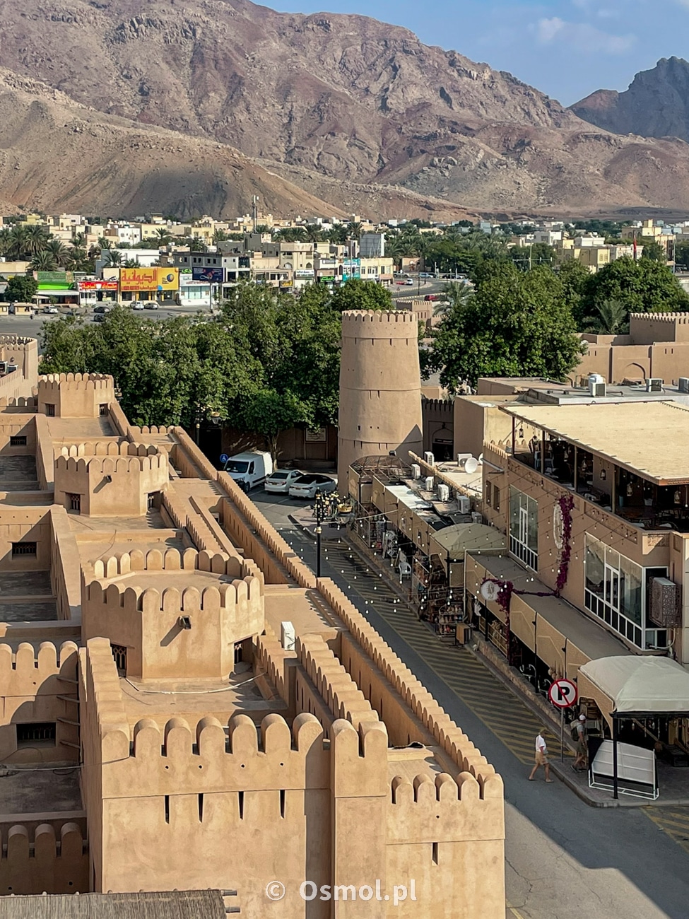 Widok na okolicę z fortu - Nizwa