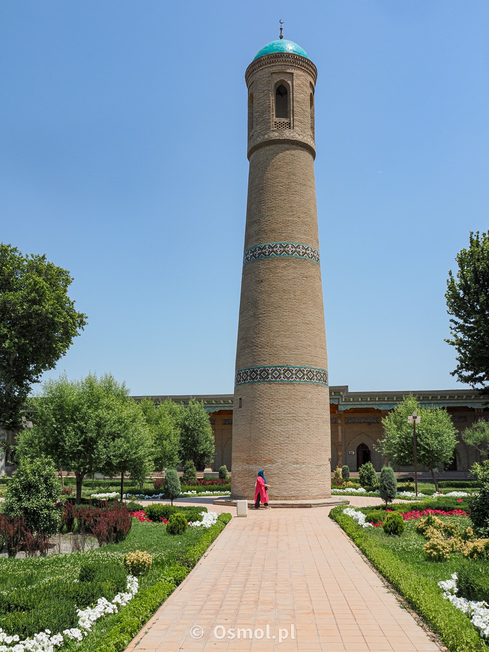 Minaret w meczecie piątkowym w Kokand