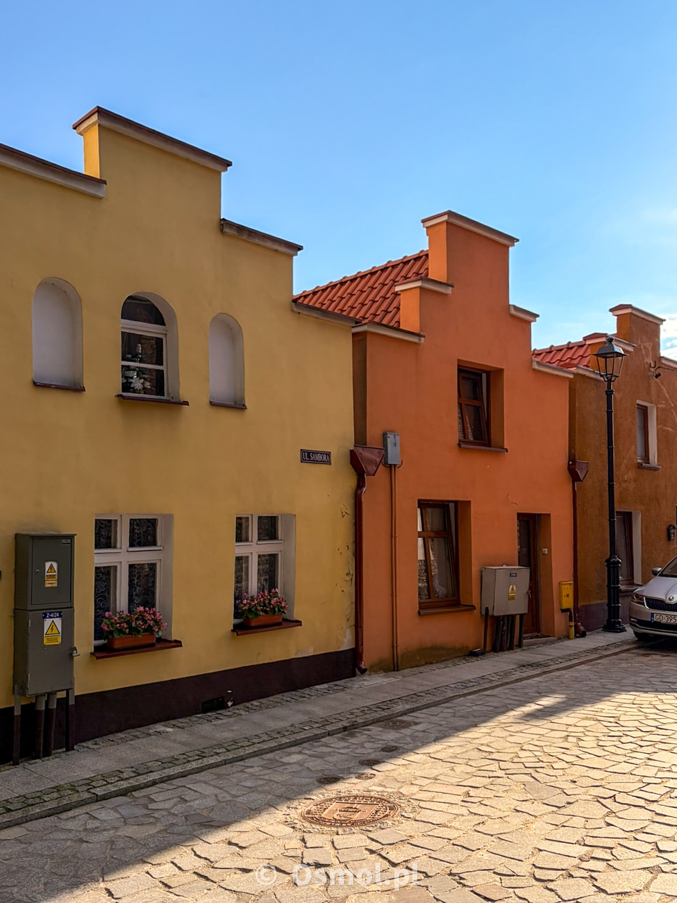 Charakterystyczne dla Gniewu kamieniczki